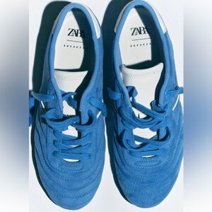 Zara Blue and White Women's Sneakers